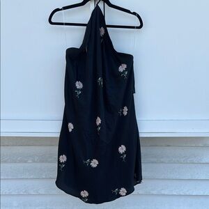 American Eagle Outfitters Black Halter Sheath Dress